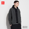 UNIQLO 优衣库 男装/男女同款摇粒绒拉链茄克夹克外套休闲保暖百搭469955 469955/08深灰色 4XL /185/128C