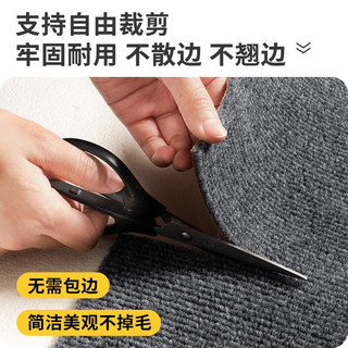 芮妙居办公室地毯商用整块大面积可裁剪入户门垫进门玄关卧室全铺地垫 红色TPE单条纹 60厘米宽拍几件是几米长(整
