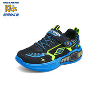 Skechers斯凯奇商场同款闪灯鞋男童魔术贴休闲中大童轻便运动鞋400151L
