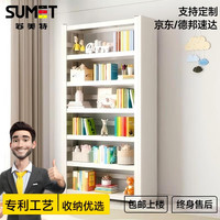 苏美特 sumet 2025款 钢制书架 立式靠墙收纳柜 家用