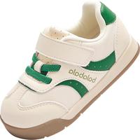 巴拉巴拉宝宝学步鞋婴儿男童女童鞋子春秋2025德训鞋百搭板鞋208325144203 白绿色调00314 25 (脚长14.8-15.3/内长16.4)