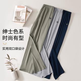 纤丝鸟 【100%棉】纯棉舒适男士睡裤居家休闲裤家居裤长裤可外穿睡衣