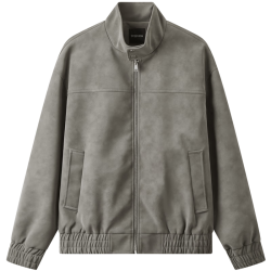 gxgjeans 25秋新品 美式复古宽松立领夹克 灰色