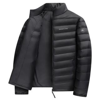 雪中飞90绒轻薄羽绒服男女同款立领时尚休闲秋冬保暖外套男 雾霾蓝【90绒】三层锁绒 3XL