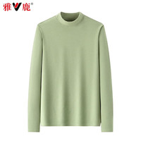 雅鹿半高领加绒毛衣女打底衫2025秋冬内搭厚保暖针织衫女士上衣 灰色 2XL 【140-160斤】