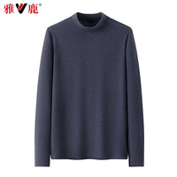 雅鹿半高领加绒毛衣女打底衫2025秋冬内搭厚保暖针织衫女士上衣 砖红 S 【80-95斤】