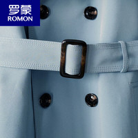 罗蒙(ROMON)欧货长款风衣过膝2024年帅气休闲宽松加长春秋战壕外套男1256 浅卡其 M/宽松,160斤以下穿