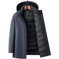 SHANSHAN杉杉【可拆卸内胆】羽绒服男秋冬鹅绒外套商务休闲男士羽绒三合一