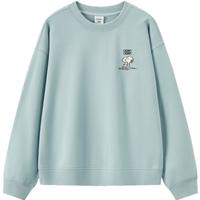 森马(Semir)史努比系列卫衣女卡通落肩宽松衣服个性秋设计感图案101524116009 翠绿40289 M