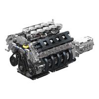 宇星模王旗舰店2025新款LFA跑车V10发动机模型积木拼装益智玩具