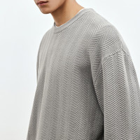 太平鸟男装毛衣BWEBD4239 灰色（宽松）1 3XL