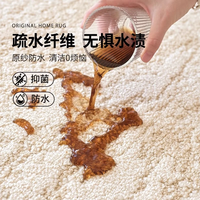 Y U-LIVE地毯防水可擦免洗客厅2025卧室轻奢高级地毯法风奶油风大面积 双色硅藻丝-听松映月 140cm*200cm 