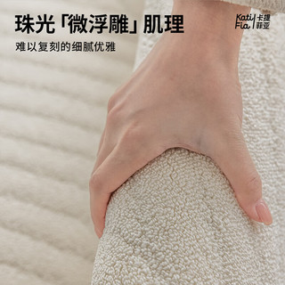 卡提菲亚防水抗污地毯客厅奶油风极简线条经典款耐脏好打理