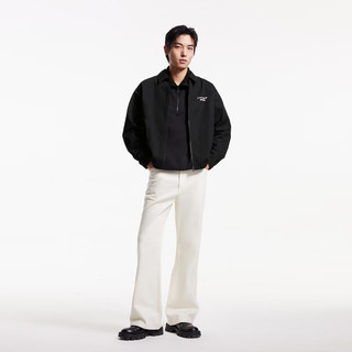 JACK&JONES 225121015 做旧弹力袖口 黑色 3XL 男士夹克