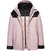 波司登（BOSIDENG）【清仓】奥莱冬季三合一鹅绒男女同款装短款连帽宽松外套 树蓠绿/黑色455B 3XL 185/104A