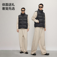 高梵黑金鹅绒服机能5.0五格男女同款短款羽绒马甲2025 黑色 XL