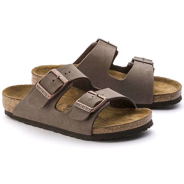 BIRKENSTOCK 勃肯 日本直邮Birkenstock Arizona Kids 凉鞋Birko-Flor 磨砂皮革绑带