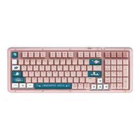 罗技（Logitech）琥珀系列K98S机械键盘无线蓝牙双模AI客制化热插拔gasket结构电竞游戏办公电脑轻音98键盘 K98S粉色-海洋主题键帽