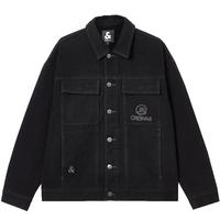 JACK&JONES 杰克琼斯 BSQ联名字母刺绣牛仔夹克