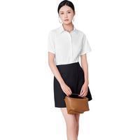HLA海澜之家短袖衬衫夏季商务通勤纯色正装衬衣女装