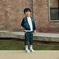 adidas阿迪达斯三叶草运动套装儿童防风外套长裤休闲两件套 H20315
