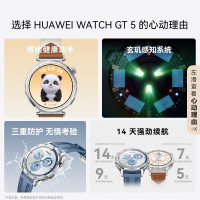 华为 HUAWEI WATCH GT5 智能手表 41mm 冰晶蓝 氟橡胶表带