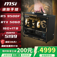 微星 台式电脑主机 配置二 9500F/5060