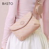 BASTO 百思图 新款商场同款时尚老花小方包单肩斜挎包女X3026CX3 粉色 F