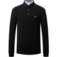  SEPTWOLVES/七匹狼 翻领挺括 男士长袖T恤  190/104A/XXXXL 801(米白)