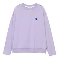 幻走(MOVEUP).FUN系列落肩绣花章仔设计师短款卫衣女 香芋紫 L