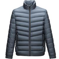 HLA海澜之家羽绒服男舒适立领短款简洁外套男春秋 蓝灰(02) 充绒量:63-88g XL 180/96A(52)151-164斤