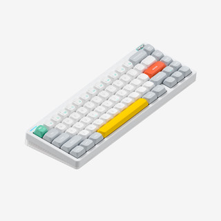  NuPhy 全键热插拔 机械键盘  薄荷轴 离子白 RGB