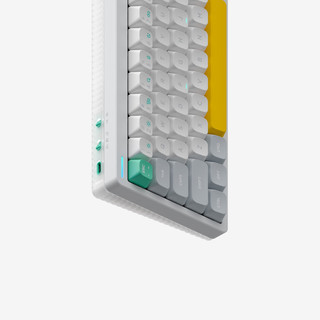  NuPhy 全键热插拔 机械键盘  薄荷轴 离子白 RGB