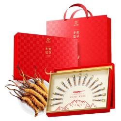 九芝堂 冬虫夏草礼盒6g约5根/g约30根 虫草补品长辈领导营养品