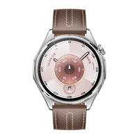 华为 WATCH GT 6 智能手表 46mm 冰川灰 复合素皮表带 北斗 GPS