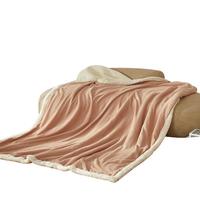 一默毯子秋冬加厚保暖毛毯空调毯盖毯午睡毯居家沙发毯蝴蝶法兰绒毯 咖棕（多用途绒毯） 100*150cm（贵在运费）