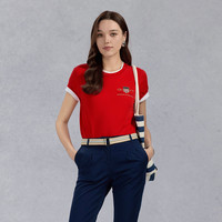 GANT/甘特【100%棉】男女同款装简约学院风舒适短袖重磅T恤 110白色 2XL