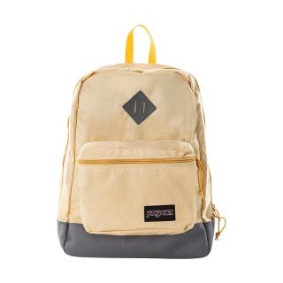 JANSPORT 撞色拼接款木棕红/摩卡棕书包男女轻便简约旅行背包