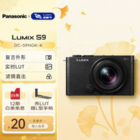 松下 Panasonic LUMIX S9N/S9 +18-40mm套机 入门级微单单电/全画幅数码相机  挂脖随身便携 L卡口 S9单机身+18-40mm单镜头套机