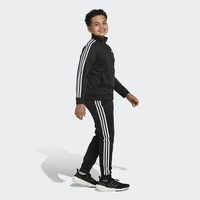 Adidas 阿迪达斯男孩前拉链标志性经编夹克
