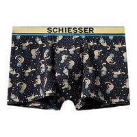 舒雅(Schiesser)男士棉质【Fresh系列】印花透气平角内裤E9/22959T 宝蓝色 1条 L