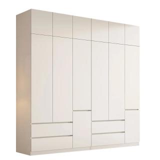 今日必买：白浅 全实木衣柜家用卧室平开门组合免安装可收纳 1.4米主柜