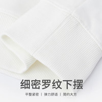 你好熊猫 重磅卫衣男2025圆领长袖男女同款宽松休闲打底衫T恤上衣 黑色 XL