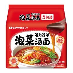 三养 泡菜汤面104g*5袋辣白菜方便面拉面