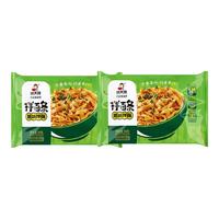 顾大嫂非油炸免煮方便面 干拌面家庭装 懒人速食早餐 葱油味 2袋尝鲜装