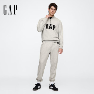 Gap 男装 秋冬刺绣logo针织束口卫裤美版