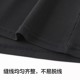 欧迪芬（Ordifen）秋冬服休闲睡衣亲肤透气柔软顺滑短袖长裤套装女XH3777F 【XH3775】黑色 M