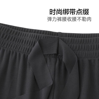 欧迪芬（Ordifen）秋冬服休闲睡衣亲肤透气柔软顺滑短袖长裤套装女XH3777F 【XH3775】黑色 M