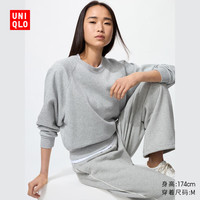 优衣库女装短卫衣/运动衫套头衫25秋冬新款479602 03 灰色 M /160/84A