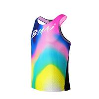 必迈（bmai）必迈马拉松跑步2025款运动背心男春夏竞速训练T恤速干衣男 【速干排湿】黑黄蓝 M 码【男款】